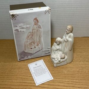Pier 1 Nativity Holy Family Iridescent Pearl Porcelain Mary Joseph Jesus Retired